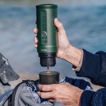 Outin - Nano Espresso Maker - Przenośny ekspres Forest Green - obrazek 7