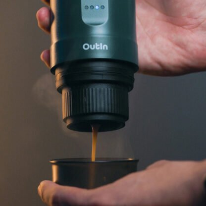 Outin - Nano Espresso Maker - Przenośny ekspres Teal - obrazek 6