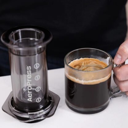 AeroPress Clear Black - Zaparzacz do kawy czarny - obrazek 3