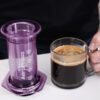 AeroPress Clear Purple - Zaparzacz do kawy fioletowy - obrazek 3