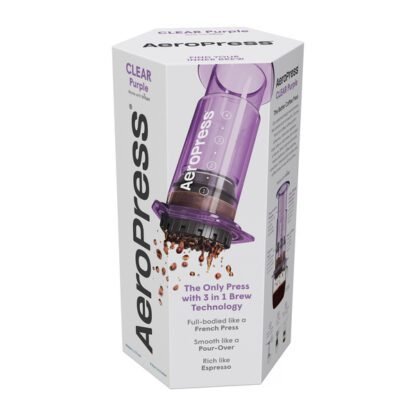 AeroPress Clear Purple - Zaparzacz do kawy fioletowy - obrazek 5