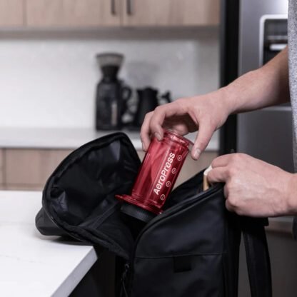 AeroPress Clear Red - Zaparzacz do kawy czerwony - obrazek 4