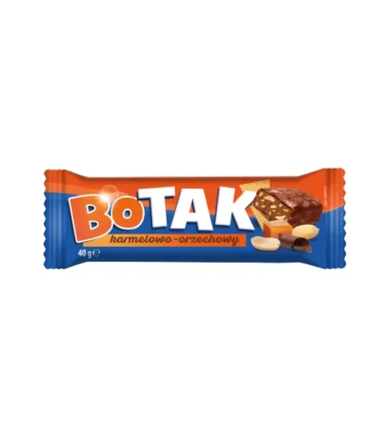 Eurohansa - BOTAK Baton Karmelowo-orzechowy w czekoladzie mlecznej - 40g