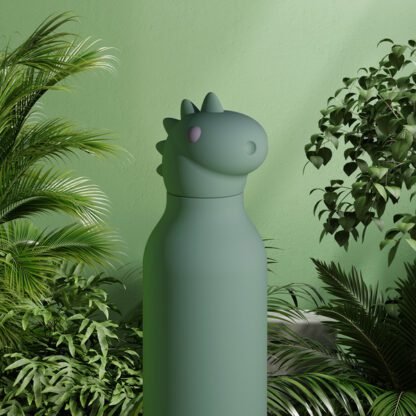 Asobu - Bestie Dinozaur - Butelka termiczna ze słomką 460 ml - obrazek 4