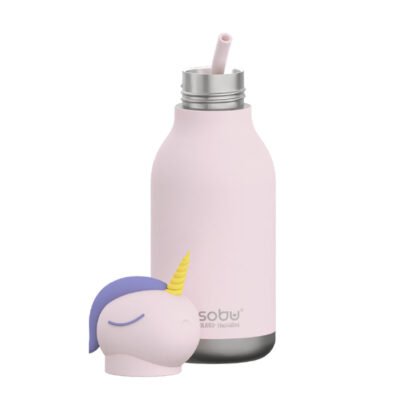 Asobu - Bestie Jednorożec - Butelka termiczna ze słomką 460 ml - obrazek 3