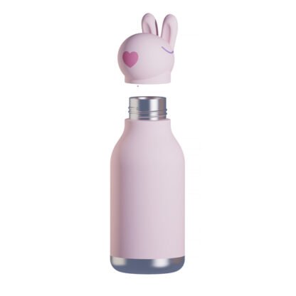 Asobu - Bestie Królik - Butelka termiczna ze słomką 460 ml - obrazek 2