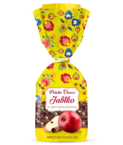 Eurohansa - Jabłko kandyzowane w czekoladzie deserowej POLSKIE OWOCE - 190g