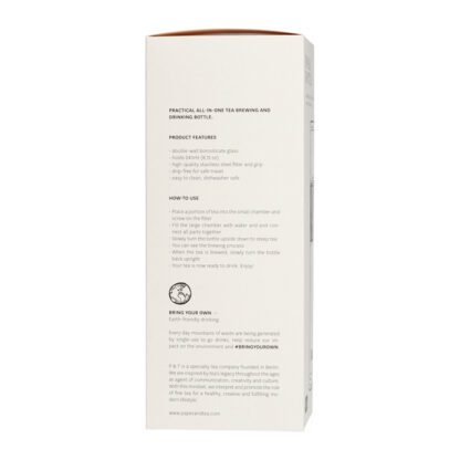 Paper & Tea - Nomad - Butelka z zaparzaczem do herbaty - Przezroczysta - obrazek 8