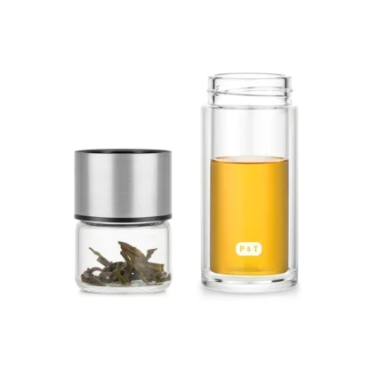 Paper & Tea - Nomad - Butelka z zaparzaczem do herbaty - Przezroczysta - obrazek 4
