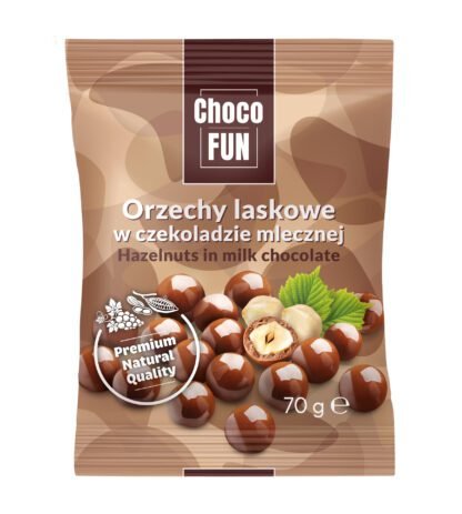 Eurohansa - Orzechy Laskowe w Mlecznej Czekoladzie - 70g