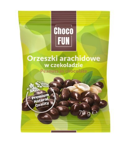 Eurohansa - Orzeszki Arachidowe w Czekoladzie Deserowej - 70g