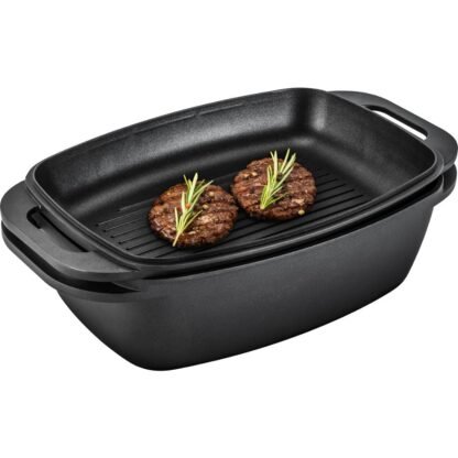 Lamart - Brytfanna z Pokrywą Do Grillowania DOUBLE LT1105 - 9 L - obrazek 4