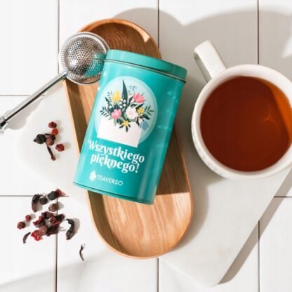 Teaverso - Herbata Oolong Adria 80g - W puszce na prezent "Wszystkiego Pięknego" - obrazek 3