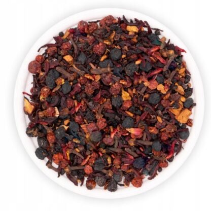 Teaverso - Herbata Owocowa Dianto 150g - W puszce na prezent "Sto lat" - obrazek 2