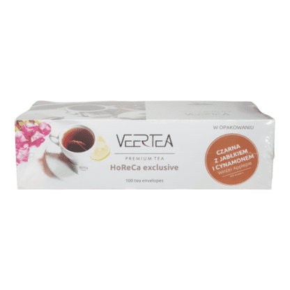 VEERTEA Winter Applepie - Herbata Czarna z Jabłkiem i Cynamonem - 100 Kopert - obrazek 3
