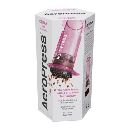 AeroPress Clear Pink - Zaparzacz do kawy różowy - obrazek 5
