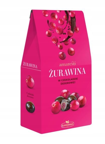 Eurohansa - Amaresti Żurawina w Czekoladzie Deserowej - 80g - obrazek 2