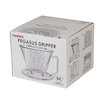 Hario - Dripper Plastikowy PEGASUS 02 - Przeźroczysty - obrazek 3