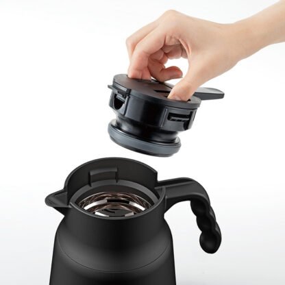 Hario Insulated Stainless Steel Server V60-02 PLUS Czarny - 600ml - obrazek 2