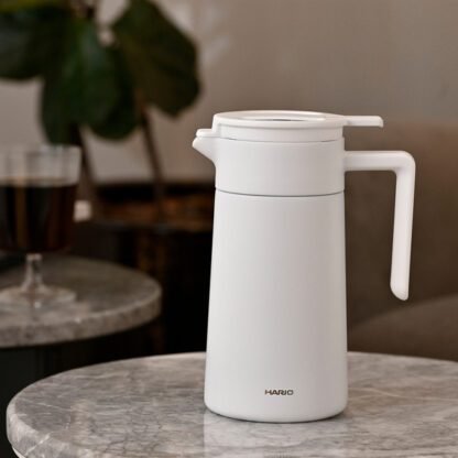 Hario - Serwer termiczny z ceramiczną powłoką biały 600ml - obrazek 2