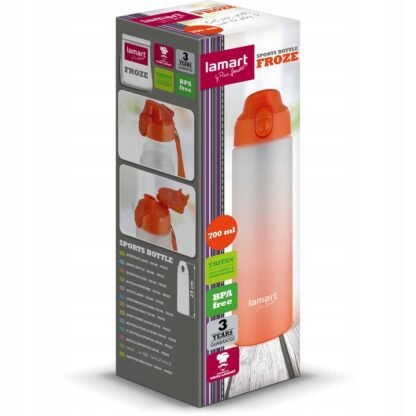 Lamart - Butelka Sportowa FROZE LT4057 - Pomarańczowa 700 ml - obrazek 7