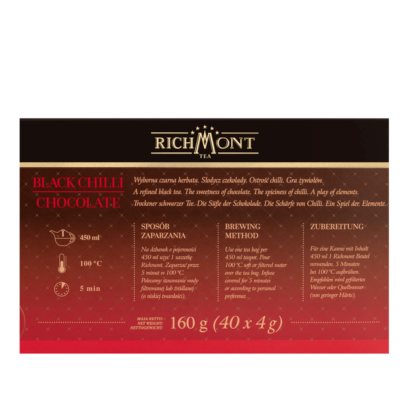 Richmont Black Chilli Chocolate 40 saszetek - obrazek 6