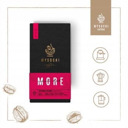 Wysocki Coffee More Robusta Kick 1kg - obrazek 2