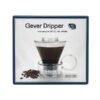 Clever Dripper - Zaparzacz do kawy szklany 500ml przezroczysty brązowy - obrazek 3
