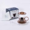 Clever Dripper - Zaparzacz do kawy szklany 500ml przezroczysty brązowy - obrazek 2
