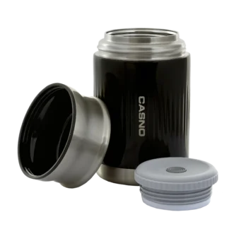 Termos obiadowy Casno Marapi 750ml czarny - rozłożony na części