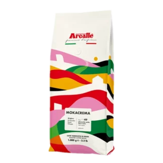 Kawa ziarnista Arcaffe Mokacrema 1kg, mieszanka arabiki, o delikatnym, kremowym smaku