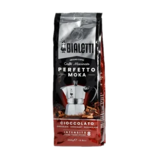 Opakowanie kawy Bialetti Perfetto Moka Cioccolato, 250 g, smak czekoladowy, mielona