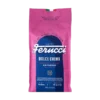 Różowe opakowanie kawy Ferrucci Dolce Crema, 1000g, z białym napisem 'Espresso' i flagą włoską na górze