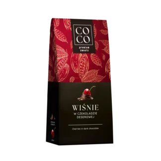 Eurohansa - COCO Premium Sweets WIŚNIE w Czekoladzie Deserowej - 100g