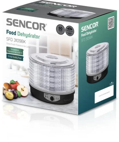 SENCOR - Suszarka do Żywności 9 TAC SFD 3109BK - 250W - obrazek 11