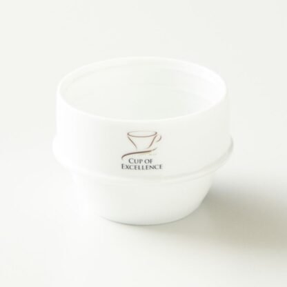 ORIGAMI - Miseczka cuppingowa 225ml - Biała z logo Cup of Excellence - obrazek 2