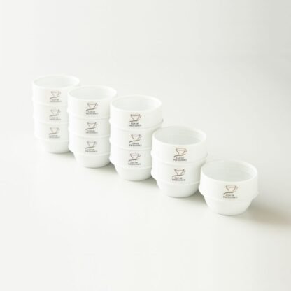 ORIGAMI - Miseczka cuppingowa 225ml - Biała z logo Cup of Excellence - obrazek 5