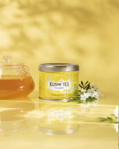 Kusmi Tea - Green Jasmine Bio - Herbata Sypana 90g - obrazek 2