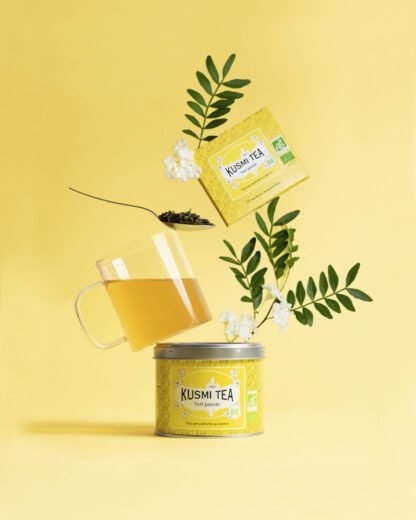 Kusmi Tea - Green Jasmine Bio - Herbata Sypana 90g - obrazek 3