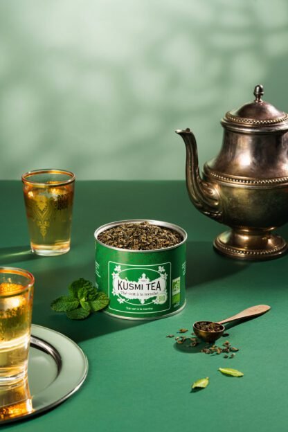 Kusmi Tea - Spearmint Green Tea - Herbata Sypana 100g - obrazek 3