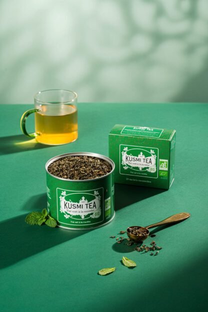 Kusmi Tea - Spearmint Green Tea - Herbata Sypana 100g - obrazek 4