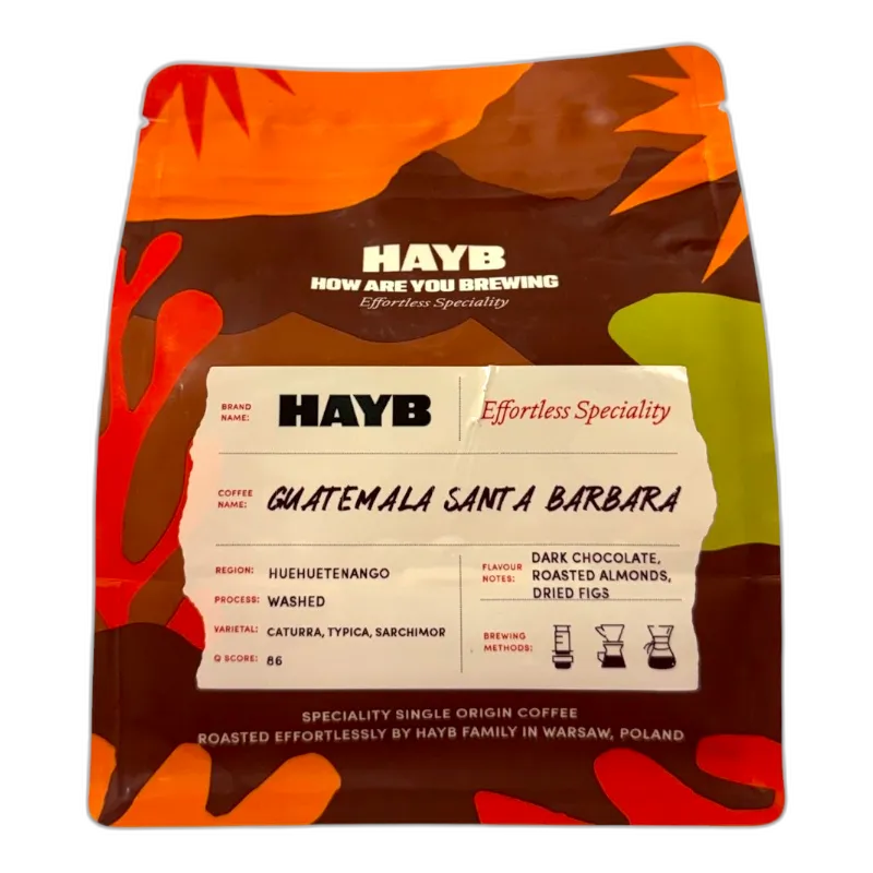 Kawa speciality HAYB Guatemala Santa Barbara 250g - czekolada i prażone migdały