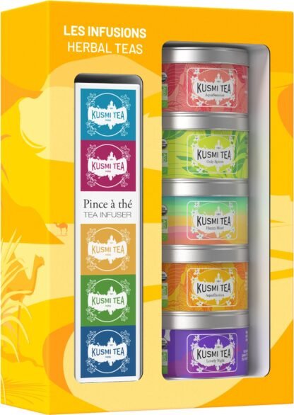 Kusmi Tea - Zestaw Prezentowy The Herbal Teas z Zaparzaczem