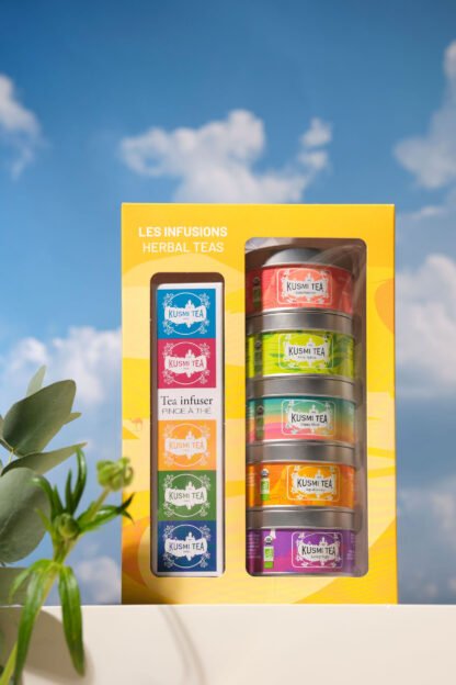 Kusmi Tea - Zestaw Prezentowy The Herbal Teas z Zaparzaczem - obrazek 4