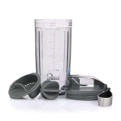 Shaker Tritanowy Majestic Sport Shaky 400 ml Szary - obrazek 5