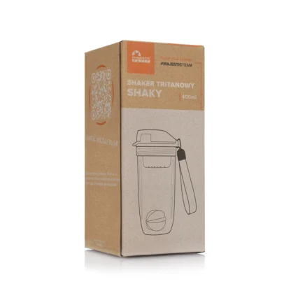 Shaker Tritanowy Majestic Sport Shaky 400 ml Szary - obrazek 7