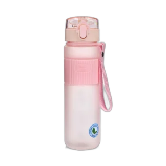 Różowy bidon Majestic Sport Nova o pojemności 540 ml. Wykonany z lekkiego, trwałego tworzywa, wyposażony w wygodny uchwyt do noszenia oraz szczelne zamknięcie typu "click-lock" chroniące przed wyciekami. Powierzchnia z antypoślizgowym paskiem zapewnia pewny chwyt, a przezroczysty materiał pozwala łatwo kontrolować poziom płynu. Idealny na trening, do pracy czy na co dzień.
