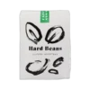 Białe opakowanie kawy Hard Beans Brazylia Samambaia Yellow Bourbon 500 g z czarnymi ilustracjami ziaren i zieloną etykietą, dostępne w sklepie z kawą specialty