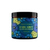 Kolorowy słoiczek herbaty Earl Grey Flower Power od Hard Beans o pojemności 50 g. Etykieta w odcieniach niebieskiego i żółtego z kwiatowym motywem i napisem „Herbata Premium – Earl Grey Flower Power – Hard Beans”.
