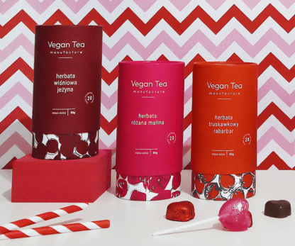 Vegan Tea - Różana Malina - Herbata Biała 80g - obrazek 6